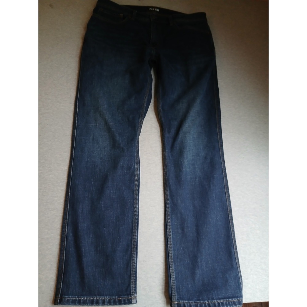 Duer Jeans 36x32 L2X Straight Leg Dark Wash Cool Max Heritage Performance
